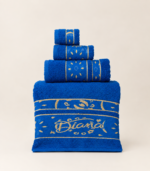Luxury Diana Towel Set – Soft Cotton Bath Towels with Elegant Gold Embroidery – Image 2
